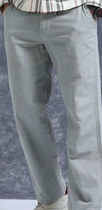 Roadster The Lifestyle Co Linen Relaxed-Fit Regular Trousers