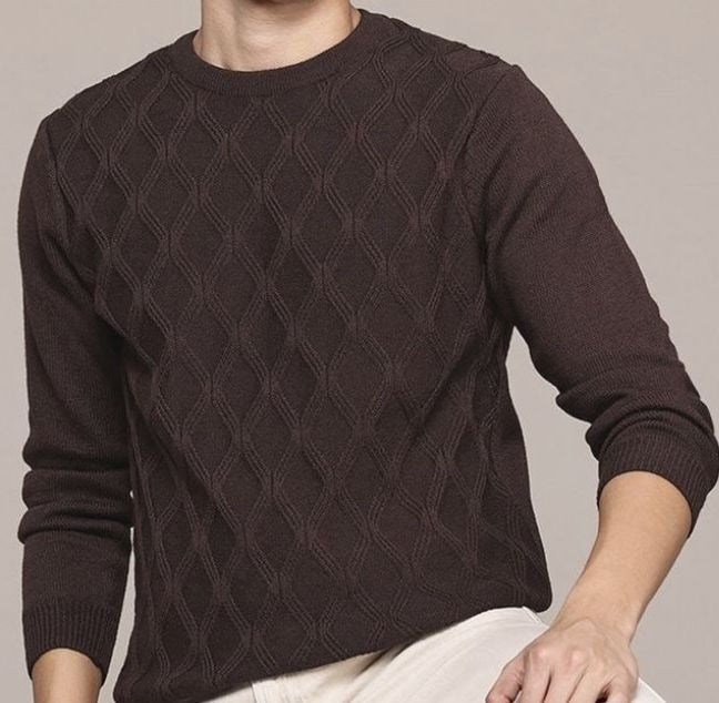 Roadster The Lifestyle Co Woven-Design Pullover