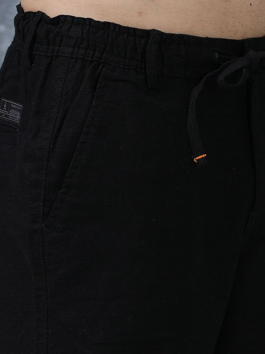 Roadster The Lifestyle Co Linen Relaxed-Fit Regular Trousers