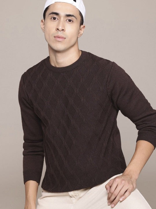 Roadster The Lifestyle Co Woven-Design Pullover