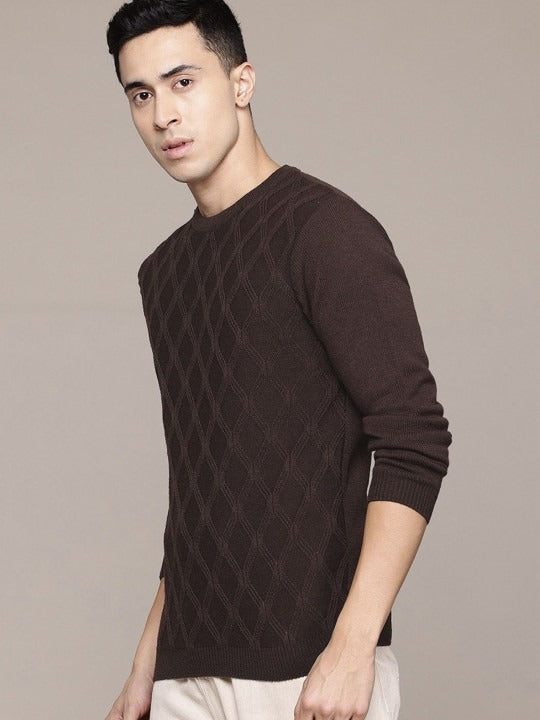 Roadster The Lifestyle Co Woven-Design Pullover