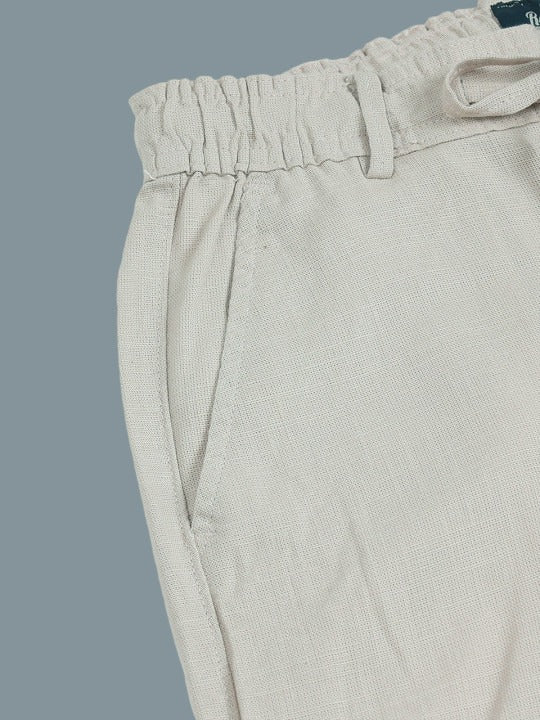 Roadster The Lifestyle Co Linen Relaxed-Fit Regular Trousers