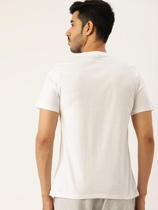 ETC Men Pack of 2 Solid Pure Cotton Lounge T-shirts